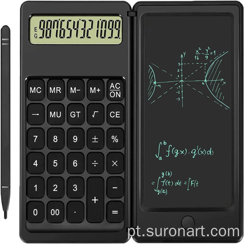 Nova Calculadora de Bolso, Bloco de Notas Dobrável de 10 Dígitos para Office